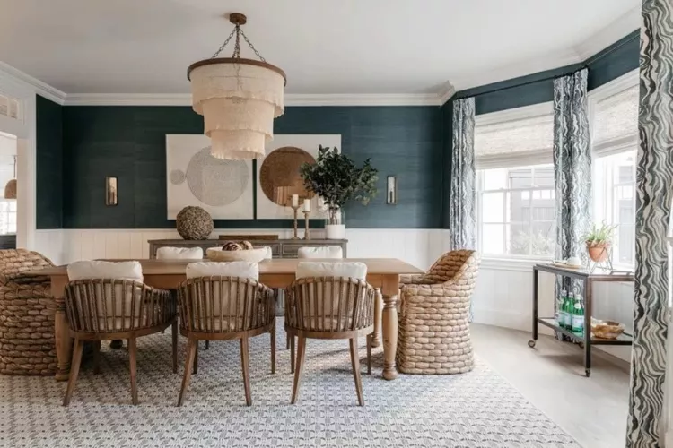 Dining Room Chair Rail Molding Installation for Classic Wall Detail